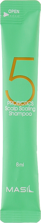 Głęboko oczyszczający szampon do skóry głowy - Masil 5 Probiotics Scalp Scaling Shampoo (próbka) — Zdjęcie N1