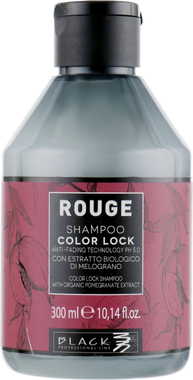 Szampon bez siarczanów do włosów farbowanych - Black Professional Line Rouge Color Lock Shampoo — Zdjęcie N1