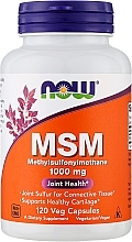 Suplement diety Metylosulfonylometan w kapsułkach, 1000 mg - Now Foods MSM Methylsulfonylmethane — Zdjęcie N1