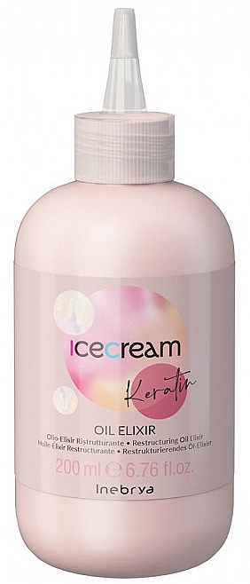 Keratynowy eliksir olejkowy - Inebrya Ice Cream Keratin Oil Elixir