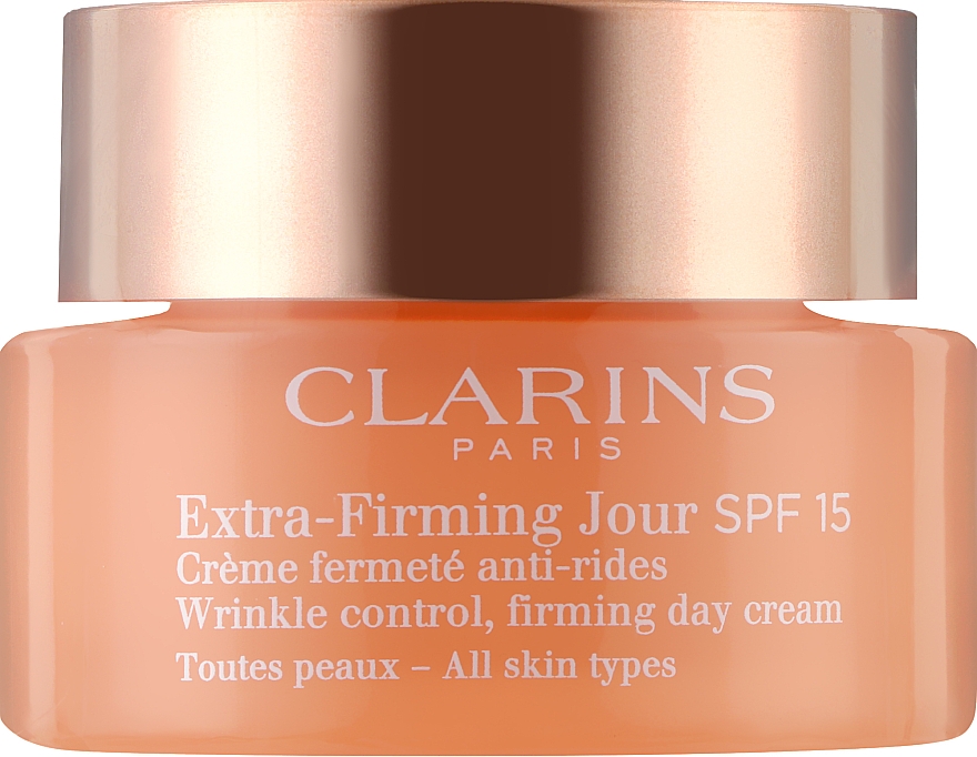 Ujędrniający krem na dzień SPF 15 - Clarins Extra-Firming Wrinkle Control Day Cream  — Zdjęcie N1