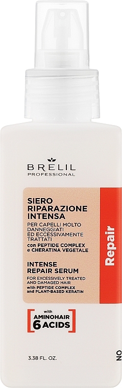 Rewitalizujące serum do włosów - Brelil Repair Treatment Intense Repair Serum — Zdjęcie N1