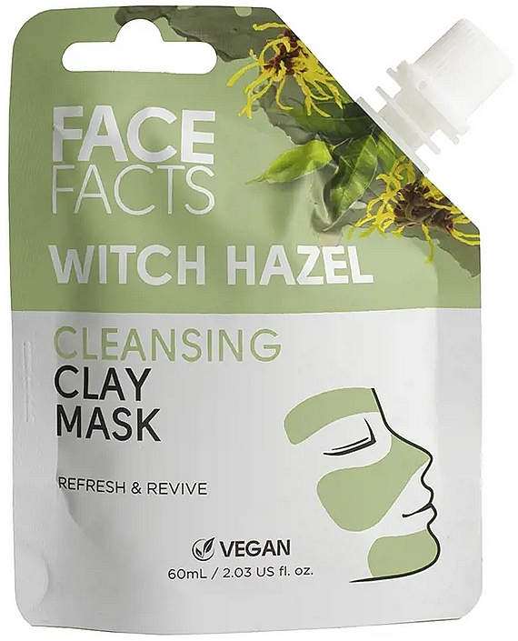 Maseczka z glinki z oczarem wirginijskim - Face Facts Witch Hazel Clay Face Mask  — Zdjęcie N1