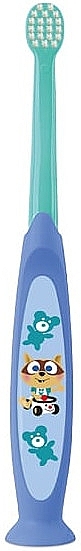 Szczoteczka do zębów dla dzieci, 0-2 lata, niebieska - Elgydium Baby Souple Soft — Zdjęcie N2