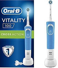 Kup Elektryczna szczoteczka do zębów, niebieska - Oral-B Vitality 100 D100.413.1 PRO CrossAction