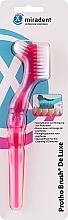 Szczoteczka do protez, różowa - Miradent Protho Brush De Luxe — Zdjęcie N1