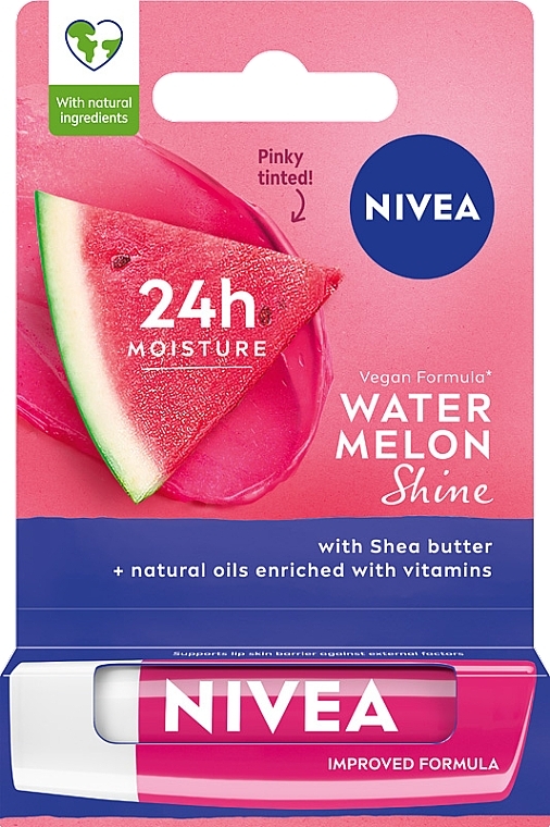 Pielęgnująca pomadka arbuzowa do ust - NIVEA Watermelon Shine — Zdjęcie N1