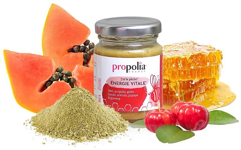 Suplement diety wzmacniający odporność organizmu - Propolia Vital Energy Propolis, Honey, Royal Jelly & Ginseng — Zdjęcie N3