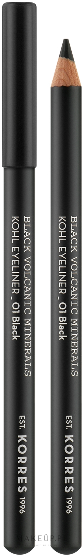 Eyeliner do oczu - Korres Black Volcanic Minerals Professional Khol Eyeliner — Zdjęcie 1.14 g