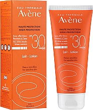 Hipoalergiczne mleczko przeciwsłoneczne SPF 30 - Avène High Protection Lotion — Zdjęcie N2