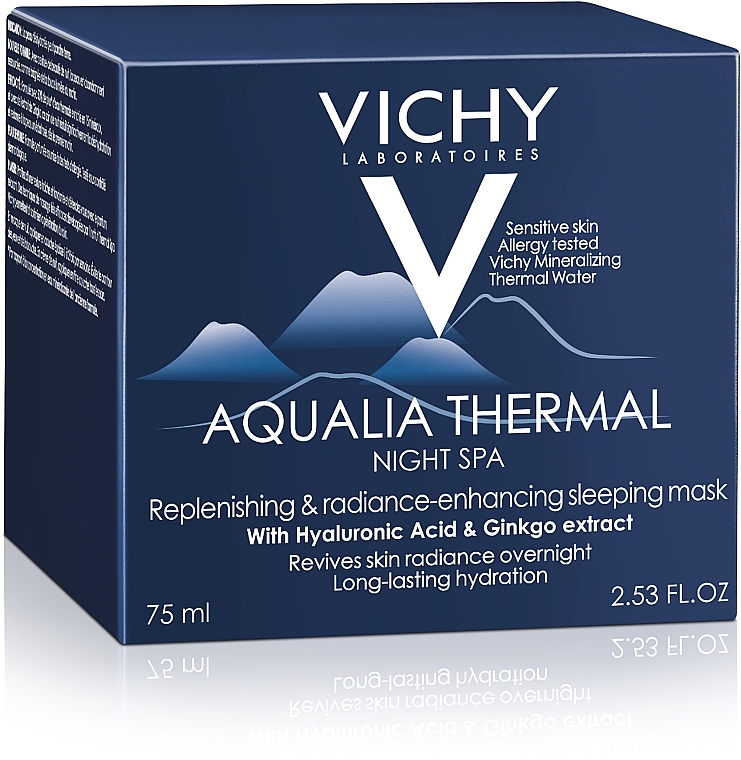 PRZECENA! Nawilżający i regenerujący żel-krem przeciw objawom zmęczenia - Vichy Aqualia Thermal Night SPA * — Zdjęcie N3