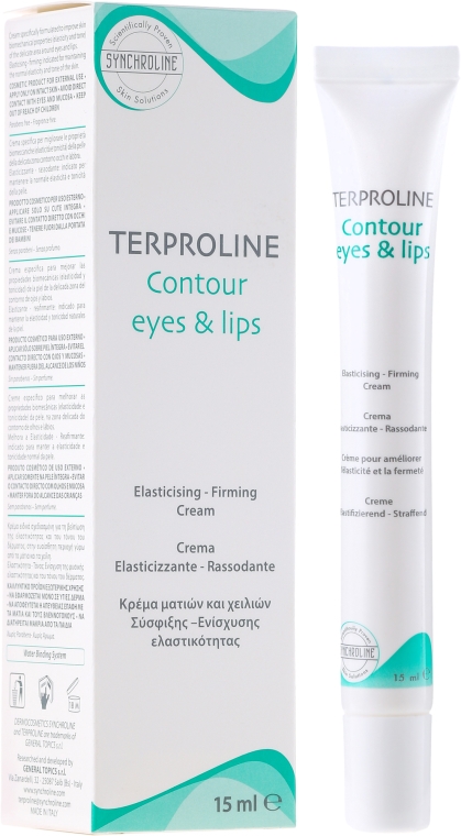 Krem ujędrniający na kontury oczu i warg - Synchroline Aknicare Terproline Contour Eyes & Lips — Zdjęcie N1