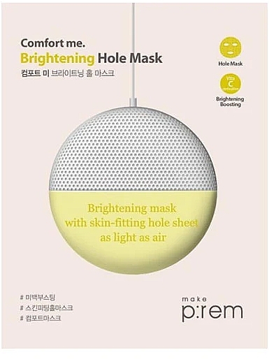 Rozświetlająca maska ​​do twarzy - Make P:rem Comfort Me Brightening Hole Mask — Zdjęcie N1