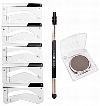 Kup WYPRZEDAŻ Zestaw do brwi - Lash Brow Stamp Brows 5 (br/shadow 2 g + brush + acc) *