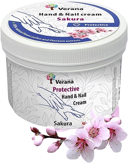 Krem ochronny do stóp i paznokci Sakura - Verana Protective Hand & Nail Cream Sakura — Zdjęcie N1