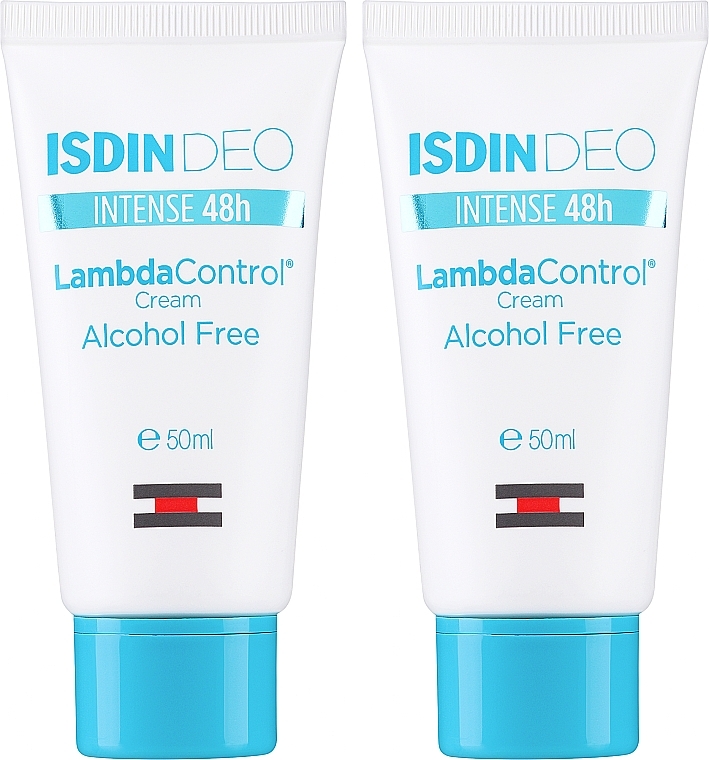 Zestaw - Isdin Lambda Control Deodorant Cream Duo (deo/2x50ml) — Zdjęcie N1