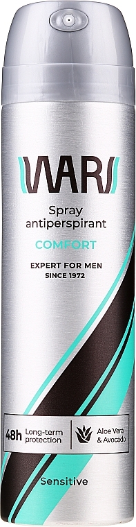 PREZENT! Antyperspirant w sprayu dla mężczyzn Awokado i aloes - Wars Expert For Men Comfort — Zdjęcie N1