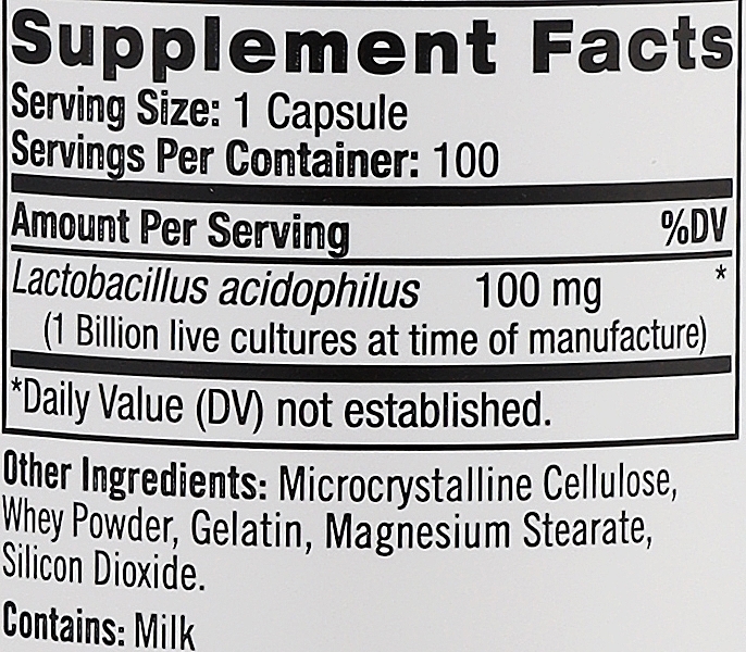 Probiotyk Acidophilus w kapsułkach - Natrol Acidophilus Probiotic — Zdjęcie N3