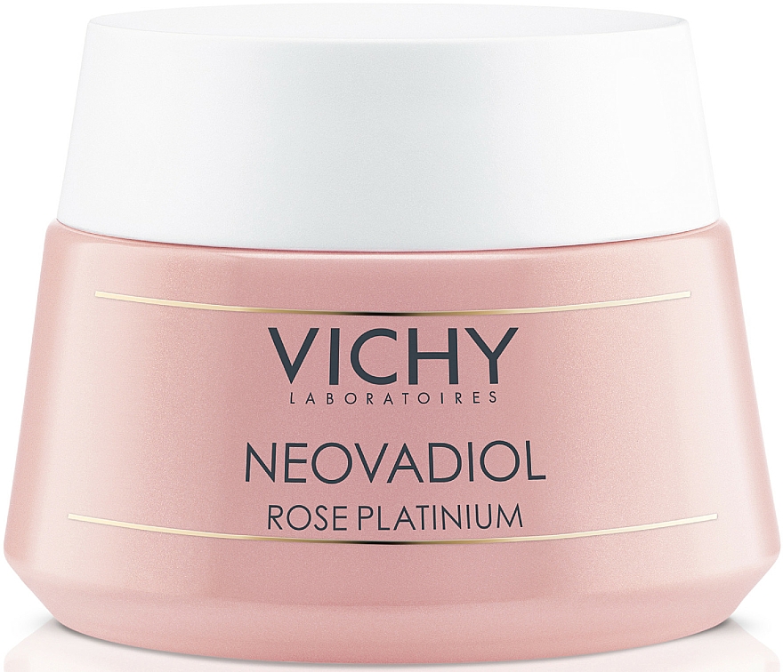 Różany krem przeciwzmarszczkowy do twarzy wzmacniająco-rewitalizujący - Vichy Neovadiol Rose Platinum Cream — Zdjęcie N1