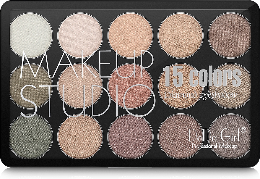 Paletka do makijażu oczu - DoDo Girl 15 Colors Diamond Eyeshadow Palette Makeup Studio — Zdjęcie N2