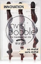 Wsuwka do włosów, brązowa - Invisibobble Waver Pretty Dark — Zdjęcie N2
