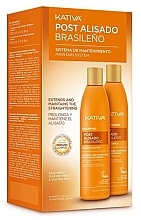 Zestaw - Kativa Post Alisado Keraliss Complex (shm/255ml + cond/255ml) — Zdjęcie N1