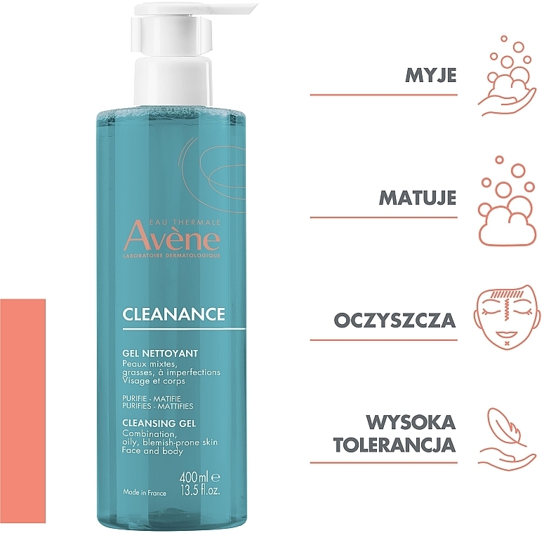 Oczyszczający żel do twarzy i ciała - Avène Cleanance Cleansing Gel — Zdjęcie N4