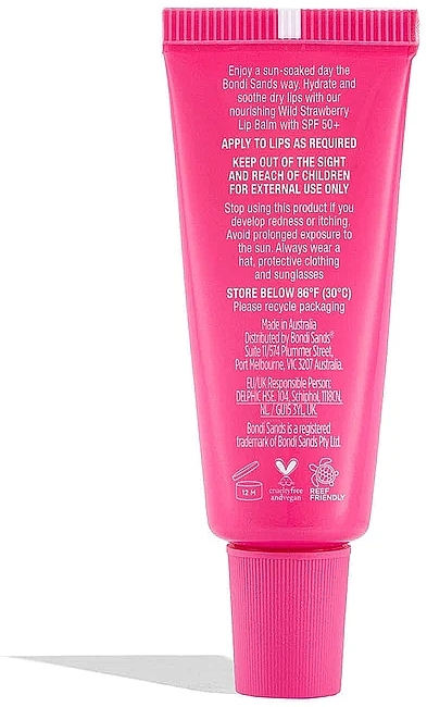 Balsam do ust z filtrem przeciwsłonecznym - Bondi Sands Sunscreen Lip Balm SPF50+ Wild Strawberry — Zdjęcie N2
