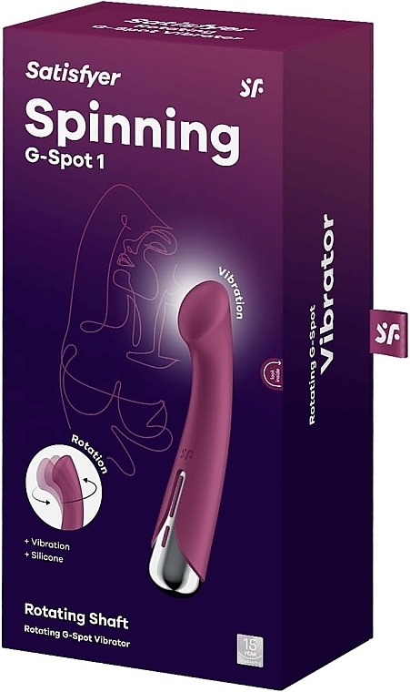 Wibrator punktu G, czerwony - Satisfyer Spinning G-Spot 1 Red — Zdjęcie N1