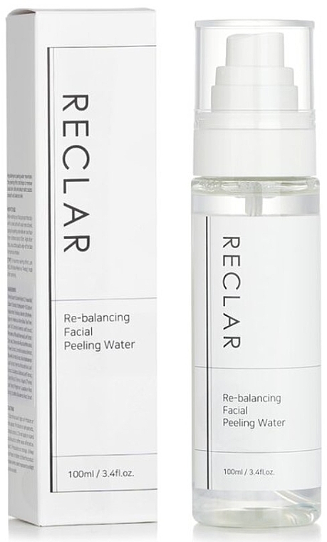 PREZENT! Rewitalizująca woda peelingująca do twarzy - Reclar Re-Balancing Facial Peeling Water — Zdjęcie N1