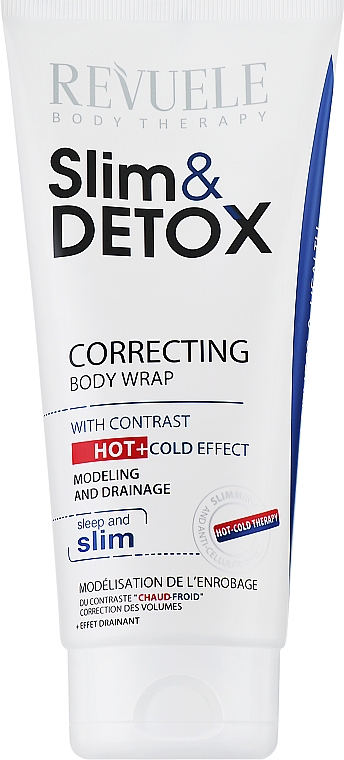 Korygujący okład na ciało z efektem ciepła i zimna - Revuele Slim & Detox Correcting Body Wrap With Contrast Hot+Cold Effect — Zdjęcie N1