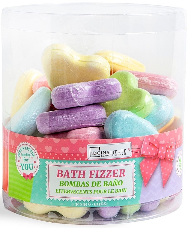 Zestaw kul do kąpieli Serce - IDC Institute Bath Bombs Set (b/bomb/36x35g) — Zdjęcie N1