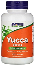 Suplement diety Yucca, 500mg - Now Foods Yucca 500mg Capsules — Zdjęcie N1