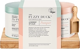 Zestaw - Baylis & Harding The Fuzzy Duck Cotswold Spa A Moment Of Calm Gift Set (crystal/400g + b/butter/400g + acc/2pcs) — Zdjęcie N1