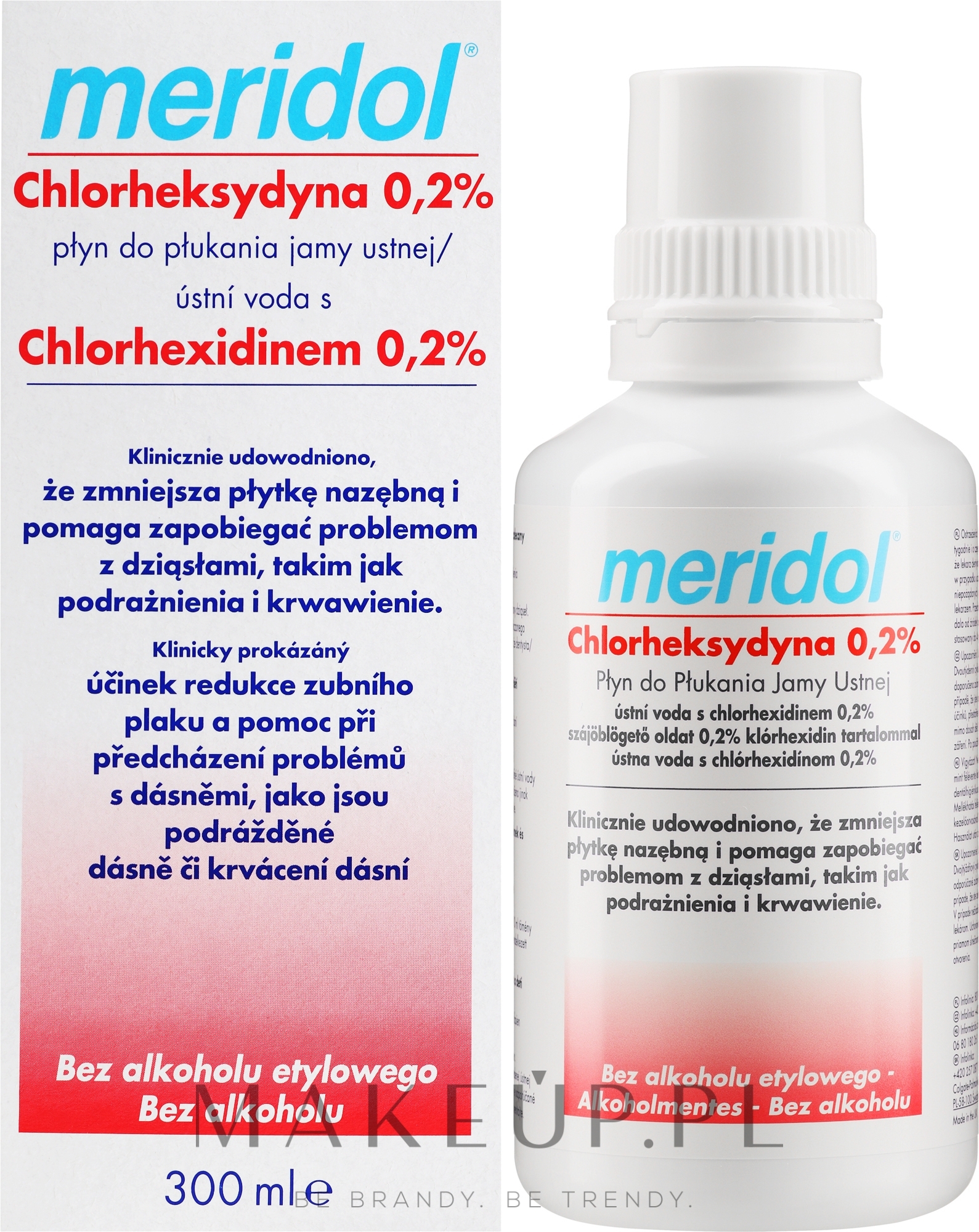 Płyn do płukania jamy ustnej na problemy z dziąsłami - Meridol® Chlorheksydyna 0,2% — Zdjęcie 300 ml