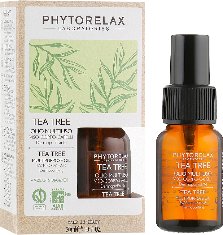 Olejek do ciała i włosów - Phytorelax Laboratories Tea Tree Multiporpose Oil — Zdjęcie N1