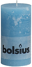 Kup Świeca cylindryczna, niebieska, 130/68 mm - Bolsius Candle