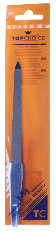 Pilnik szafirowy do paznokci 120/120, 15.5 cm, 7682, niebieski - Top Choice — Zdjęcie N1