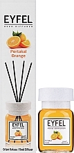 Dyfuzor zapachowy Pomarańcza - Eyfel Perfume Reed Diffuser Orange — Zdjęcie N5