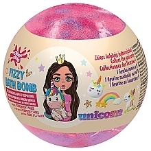 Kup Bomba do kąpieli - Chlapu Chlap Fizzy Unicorn Bath Bomb Strawberry Shake