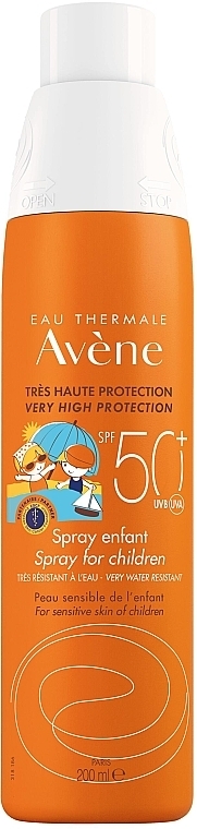 Przeciwsłoneczny spray do ciała dla dzieci SPF 50 - Avène Sun Spray For Children