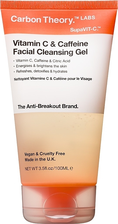 Żel oczyszczający z witaminą C i kofeiną - Carbon Theory Vitamin C & Caffeine Facial Cleansing Gel — Zdjęcie N1