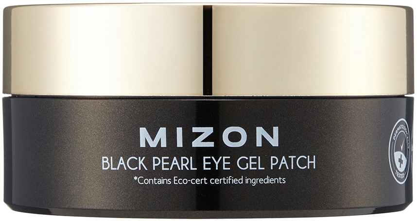 Hydrożelowe płatki z wyciągiem z czarnej perły - Mizon Black Pearl Eye Gel Patch