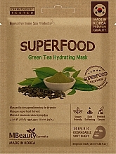 Kup Nawilżająca maska do twarzy z zieloną herbatą - MBeauty Cosmetics Superfood Green Tea Hydrating Mask