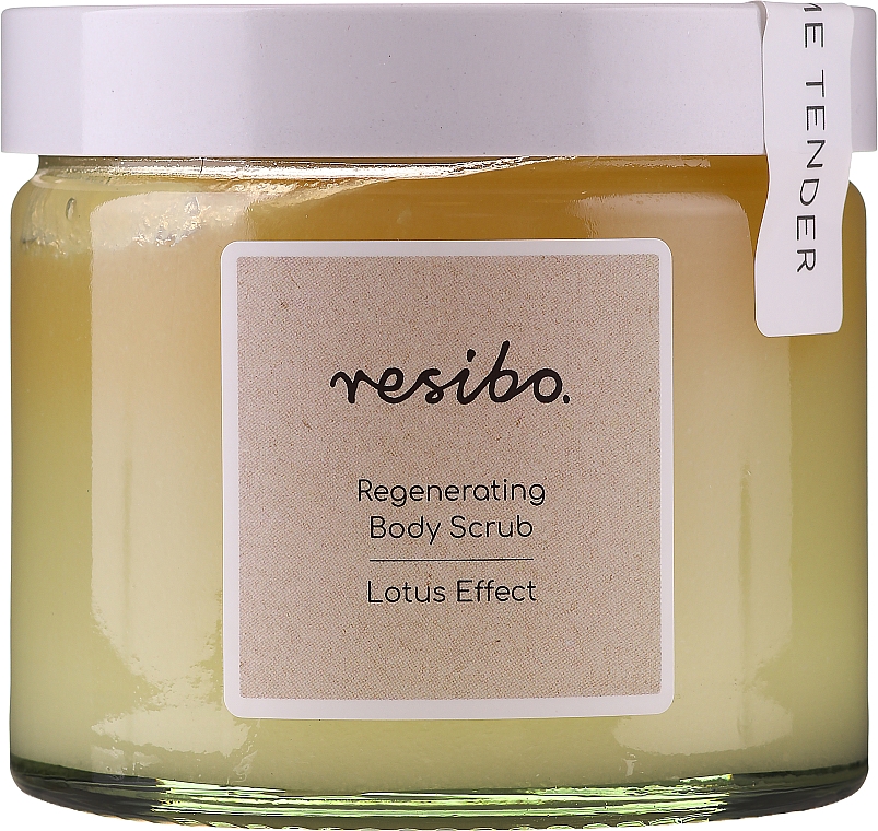 Rewitalizujący peeling do ciała Efekt lotosu - Resibo Regenerating Body Scrub Lotus Effect — Zdjęcie N1