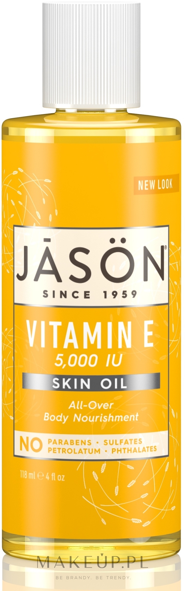 Odżywczy olejek do ciała z witaminą E - Jason Natural Cosmetics All-Over Body Nourishment Vitamin E Skin Oil — Zdjęcie 118 ml