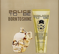 Police To Be Born To Shine For Men - Zestaw (edt/75ml + shmp/100ml) — Zdjęcie N3