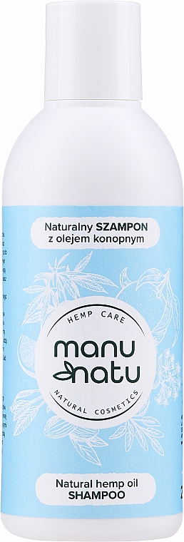 Naturalny szampon do włosów z olejem konopnym - Manu Natu  — Zdjęcie N1