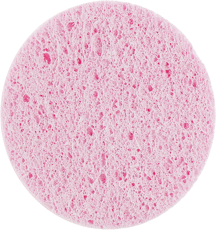 Gąbka do mycia twarzy Circle, różowa, 7 cm Nr 978 - Dark Blue Cosmetics — Zdjęcie N1