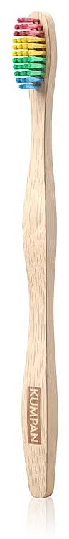 Szczoteczka bambusowa Rainbow, AS03, średnia twardość - Kumpan Bamboo Rainbow Toothbrush — Zdjęcie N1